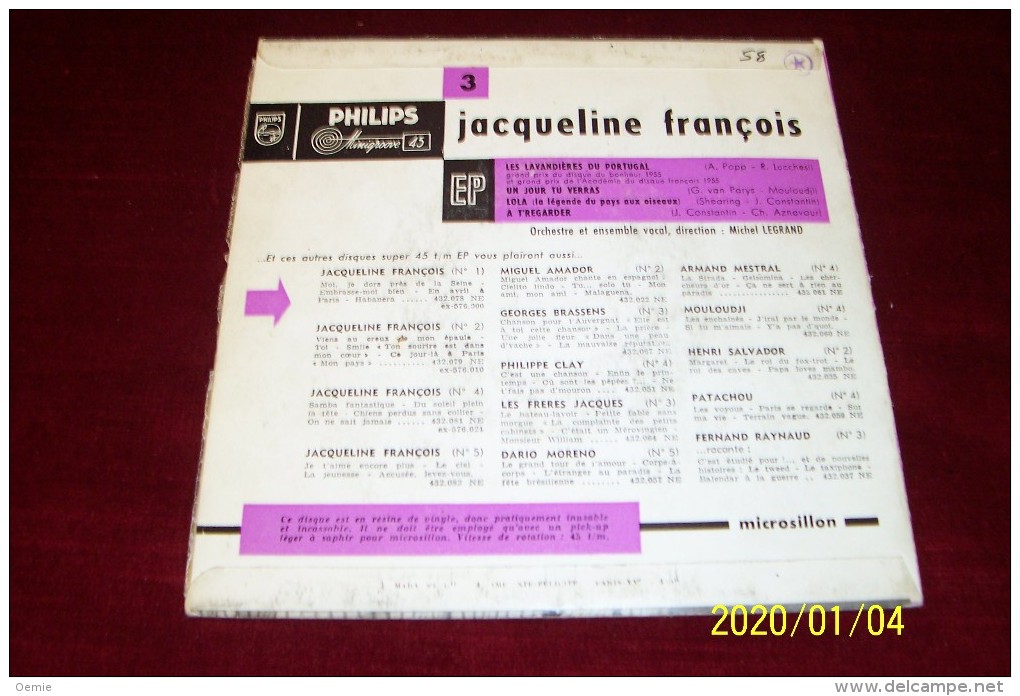 JACQUELINE   FRANCOIS °  LES LAVANDIERE DU PORTUGAL    Ref  432 080 - Collezioni