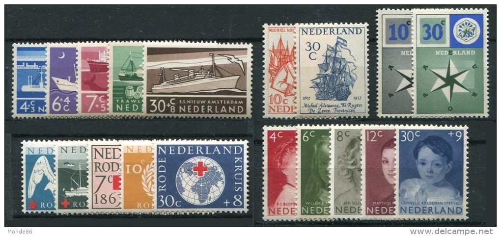 PAYS-BAS - Année Complète 1957 ** - TB - Volledig Jaar