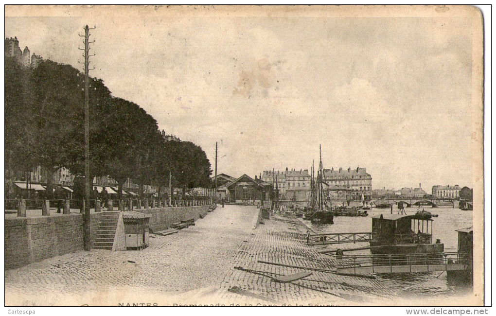 Nantes Promenade De La Gare De La Bourse 1902 - Nantes