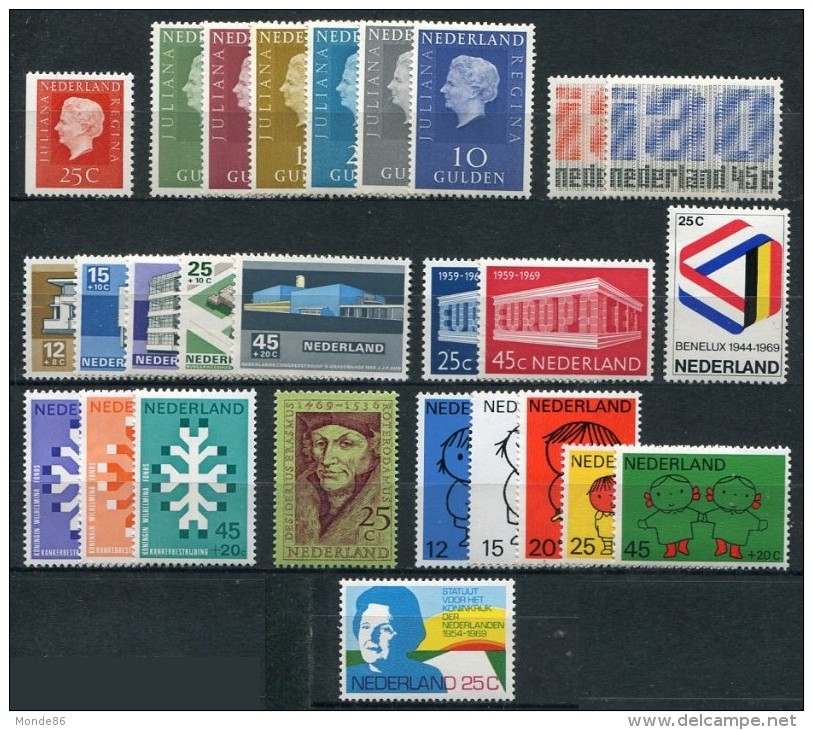 PAYS-BAS - Année Complète 1969 ** - TB - Années Complètes