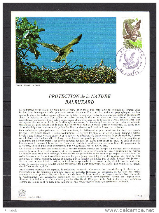 FRANCE 1978 : Encart 1er Jour " RAPACE : BALBUZARD ". N° YT 2018 - Águilas & Aves De Presa