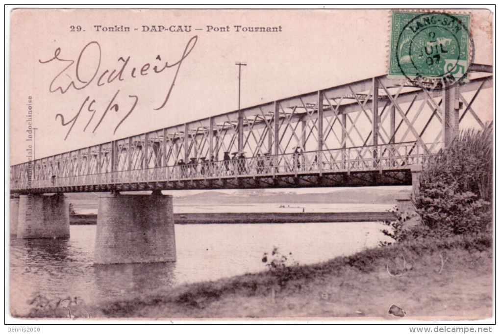 29- TONKIN - DAP-CAU - Pont Tournant  -ed. Union Commerciale D'Indochine - Viêt-Nam