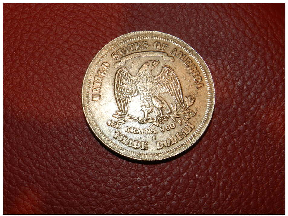 USA HERALD EAGLE 1875 / FAUX DOLLAR ARGENT SILVER / COPIE / COPY / 24 GRAMMES / - Altri & Non Classificati