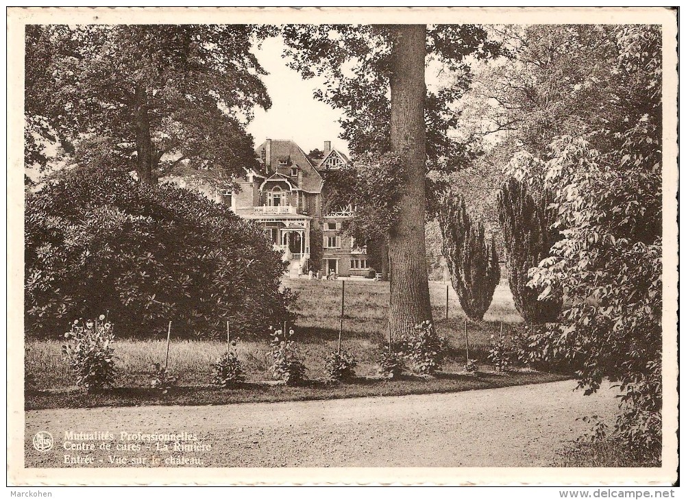 LIEGE - HERSTAL (4040) : Mutualites Professionnelles. Centre De Cures. Entrée - Vue Sur Le Château Rotheux-Rimière. CPSM - Herstal