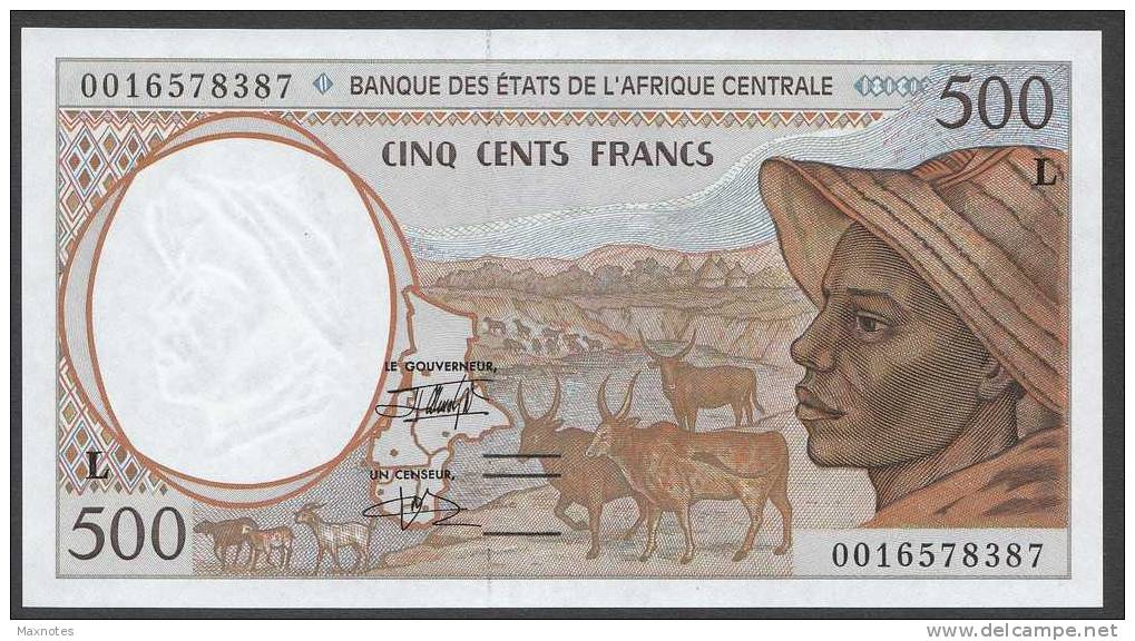 GABON  (Central African States) : 500 Francs - 401L - UNC - Gabon