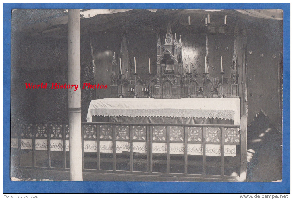 CPA Photo - GRAFENWÖHR / GRAFENWOEHR Lager - Chapelle Du Camp De Prisonniers - 1914 / 1918 - WW1 Poilu - Grafenwöhr