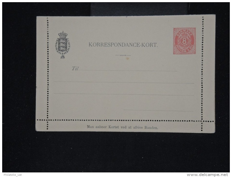 DANEMARK - Entier Postal ( Carte Lettre) Non Voyagé - A Voir - Lot P10802 - Ganzsachen