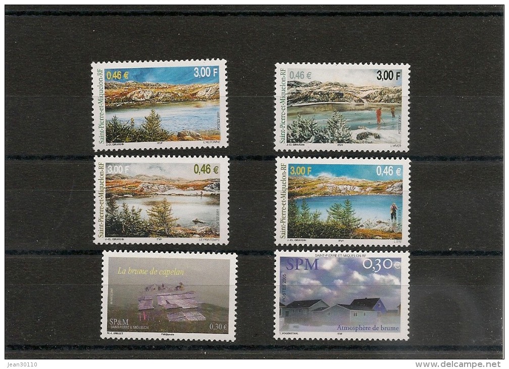 Saint Pierre Et Miquelon Années 2001/2007 N° 744/45-754/55-852-893-** - Unused Stamps