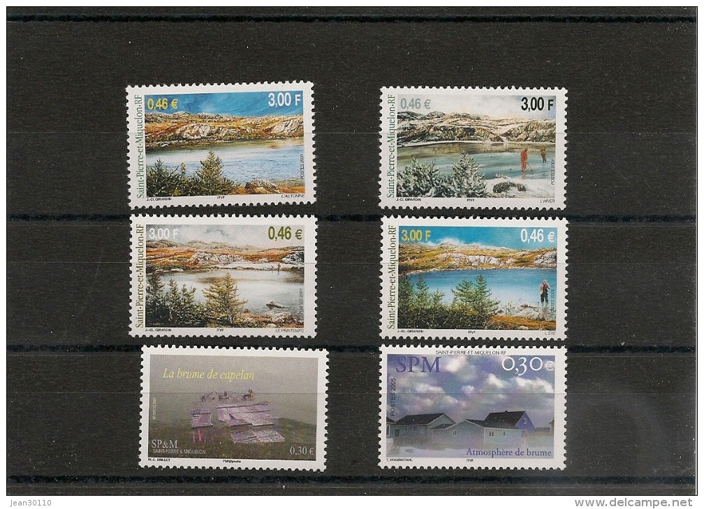 Saint Pierre Et Miquelon Années 2001/2007 N° 744/45-754/55-852-893-** - Nuevos