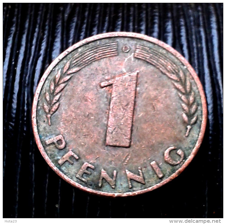 Allemagne Germany  1 Pfennig 1950 ~~ D ~~  (V - 411) - 1 Pfennig