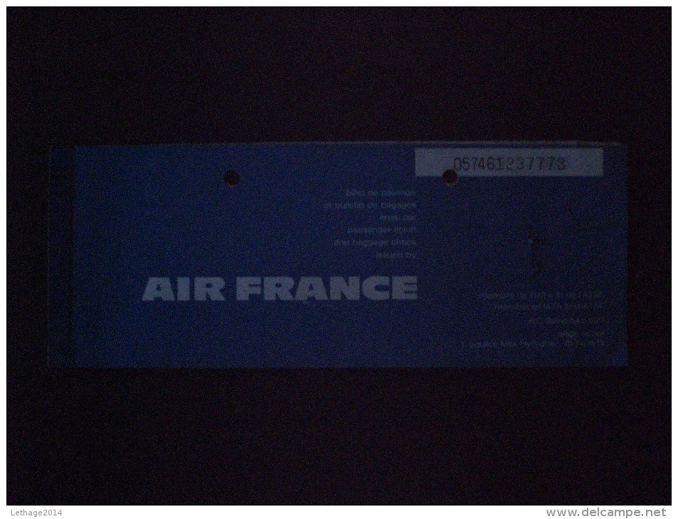 BIGLIETTO AEREO  PARIS PARIGI AIRFRANCE - Mundo