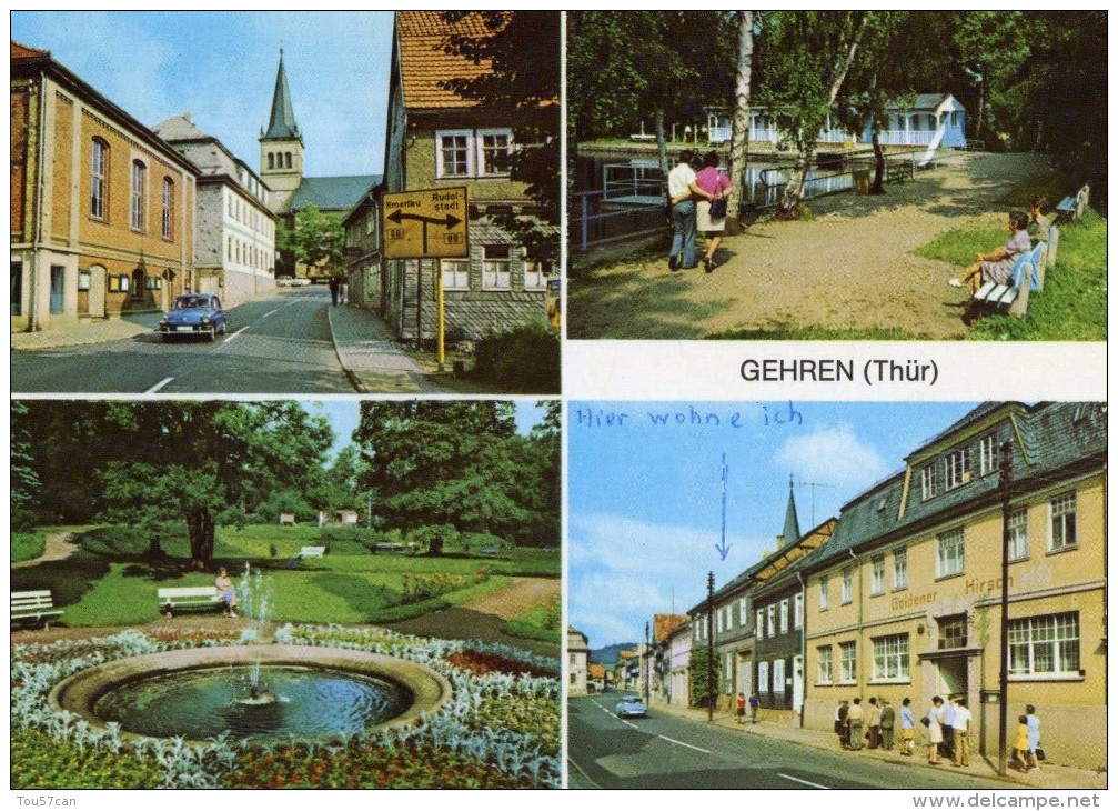 GEHREN - THÜRINGEN - DEUTSCHLAND - ALLEMAGNE -  SCHÖNE MEHRBILDER ANSICHTKARTE. - Gehren