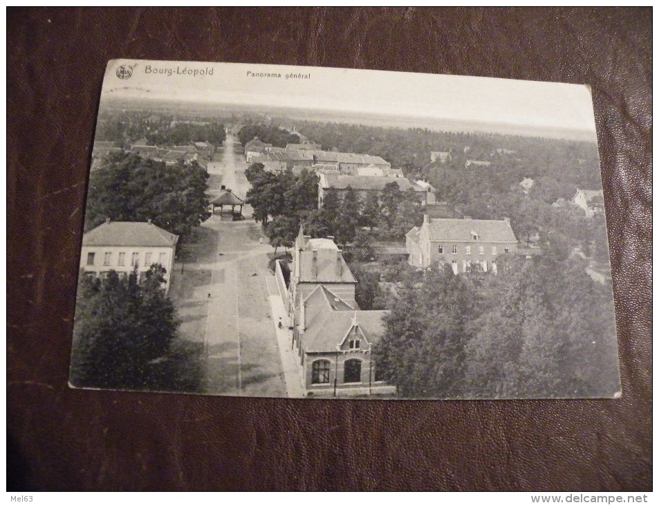 A310. CPA. Bourg-Léopold. Panorama Générale . Rare Beau Plan Animé.  Ecrite & Voyagée 1912 - Leopoldsburg