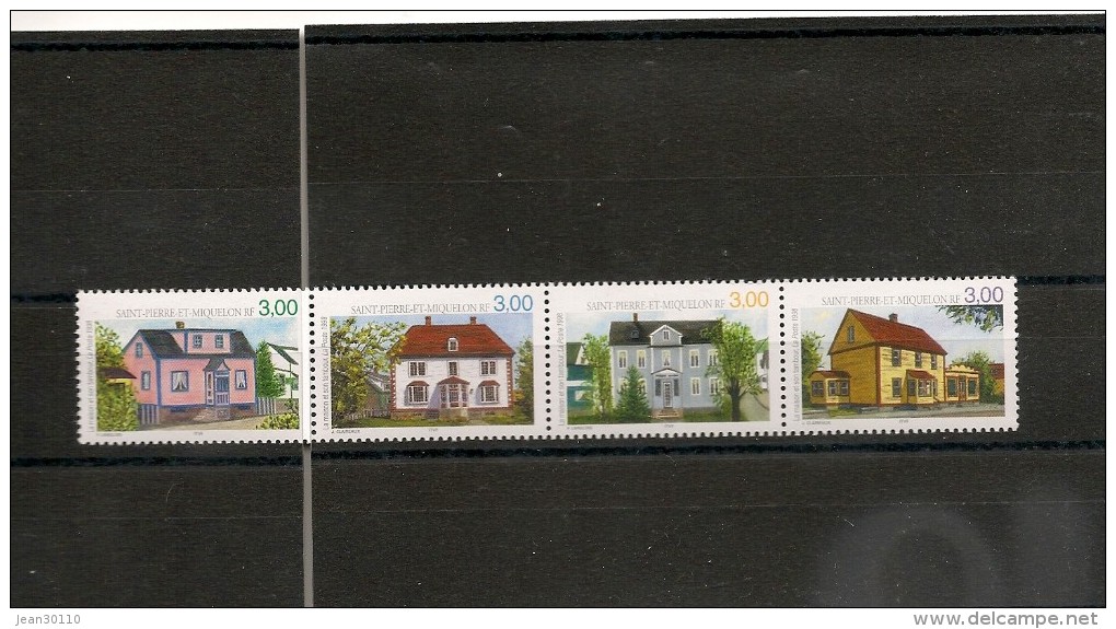 Saint Pierre Et Miquelon Années 1998-2001 Maisons Et Tambours N°Y/T 676/679-746/749-** - Collections, Lots & Series
