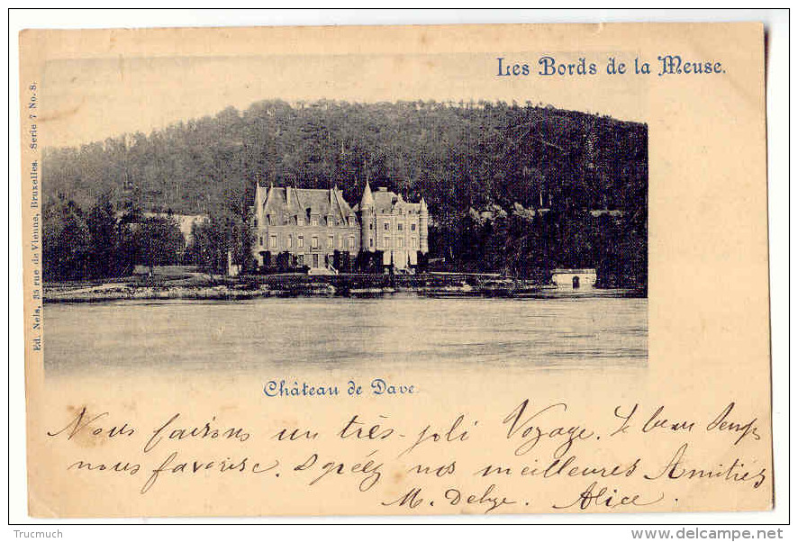 NELS - Série 7 N° 8 - Les Bords De La Meuse - Château De DAVE  *1899* - Collections & Lots