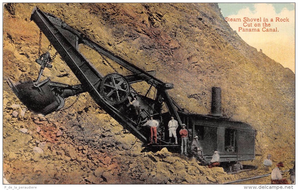 CPA STEAM SHOVEL IN A ROCK CUT ON THE CANAL PANAMA - Panama