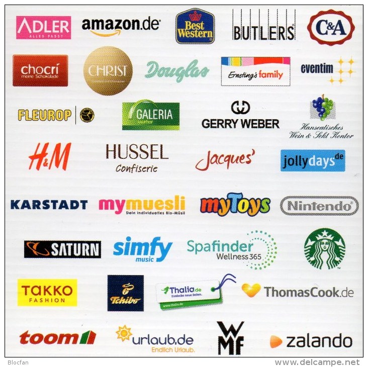 8 Karten Verschiedene Anbieter Geschenk-Karten Deutschland Neu 8€ Unbenutzt Takko Zalando Thalia C&A Giftcard Of Germany - Sonstige & Ohne Zuordnung