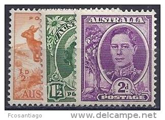 AUSTRALIE 1948-9 - YVERT# 163A/C** Precio Cat. &euro;2.25 - Mint Stamps