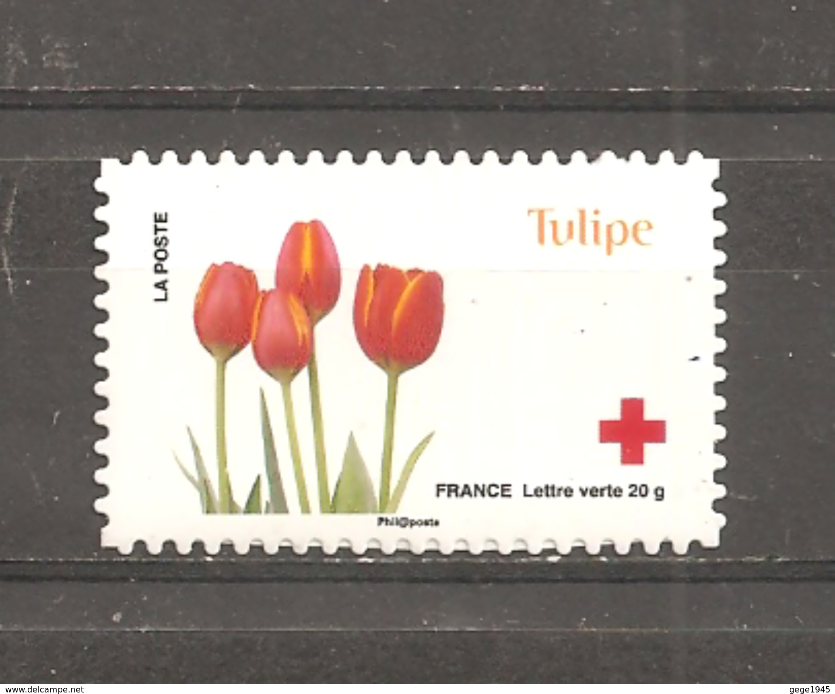 France  2014  Neuf **   Autoadhésif   N°  991 -  Croix Rouge  " Les Fleurs "   -  La Tulipe  - - Sonstige & Ohne Zuordnung