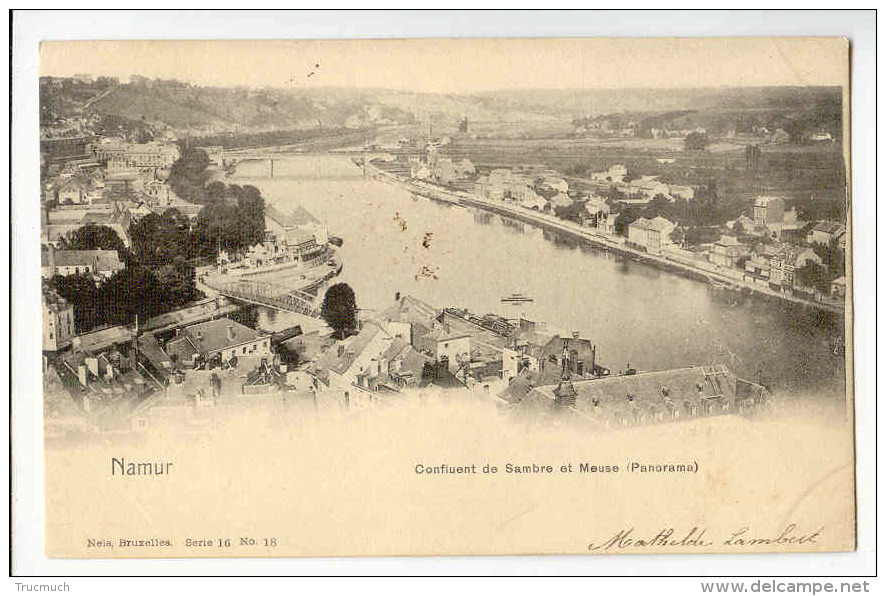 NELS - Série 16 N° 18 -  NAMUR  - Confluent De Sambre Et Meuse - Collections & Lots