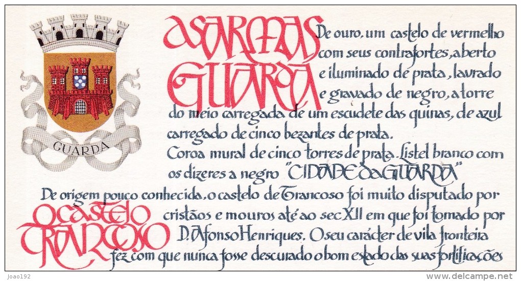 1987 - Caderneta Afinsa Nº 52 - 1798. Castelo De Trancoso E Brasão De Guarda. Bloco De 4 Selos Novos Sem Charneira - Neufs