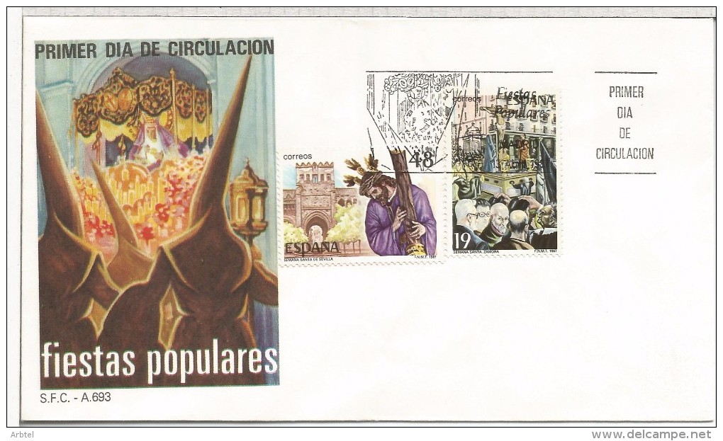 MADRID SPD FDC FIESTAS POPULAR SEMANA SANTA SEVILLA ZAMORA - Otros & Sin Clasificación