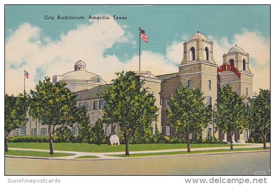 Texas Amarillo City Auditorium 1945 - Amarillo