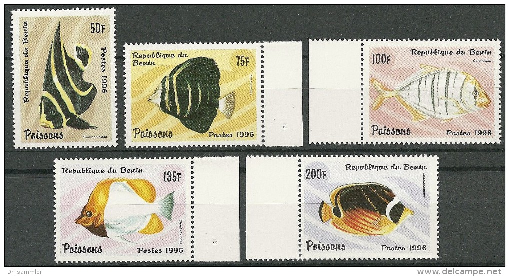 Benin 1996 Mi# 897-901 MNH Fishes - Fishes