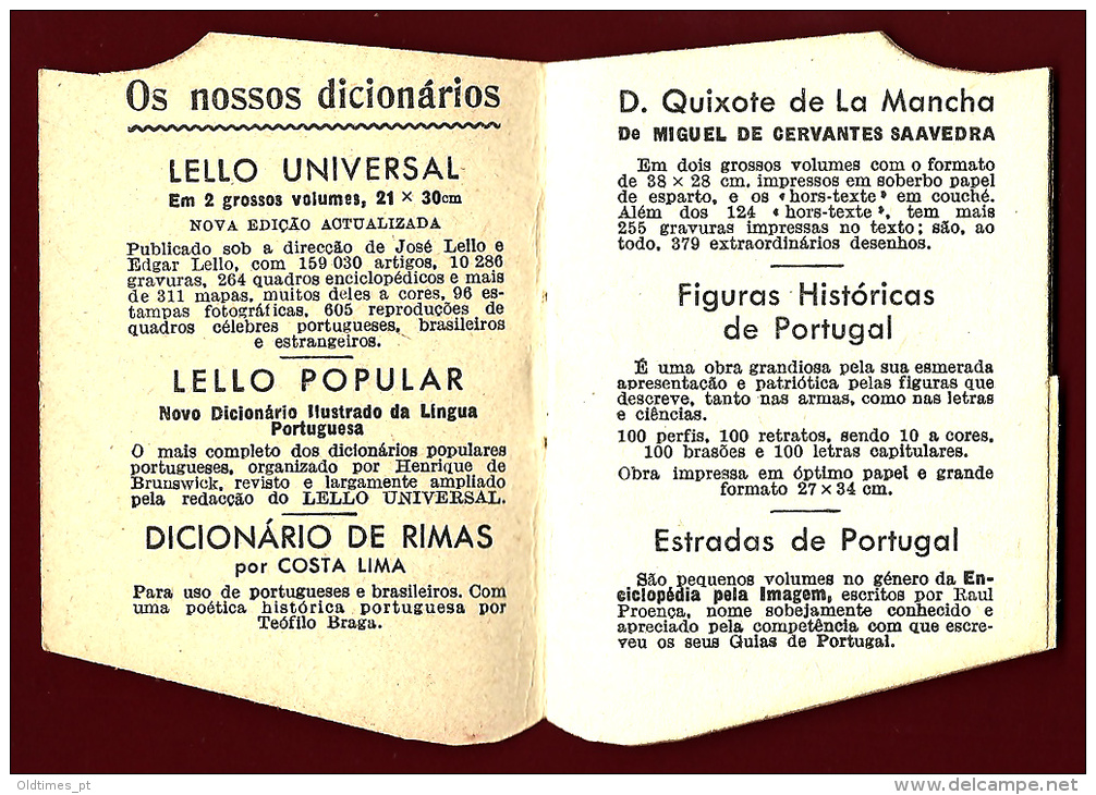 PORTUGAL - PORTO - LELLO E IRMAO - 1960 CALENDÁRIO - CALENDAR AND ADV. BROCHURE - Grand Format : 1961-70