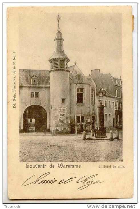 NELS - Série 35 N° 2 - Souvenir De WAREMME  -   L'hôtel De Ville - Collections & Lots