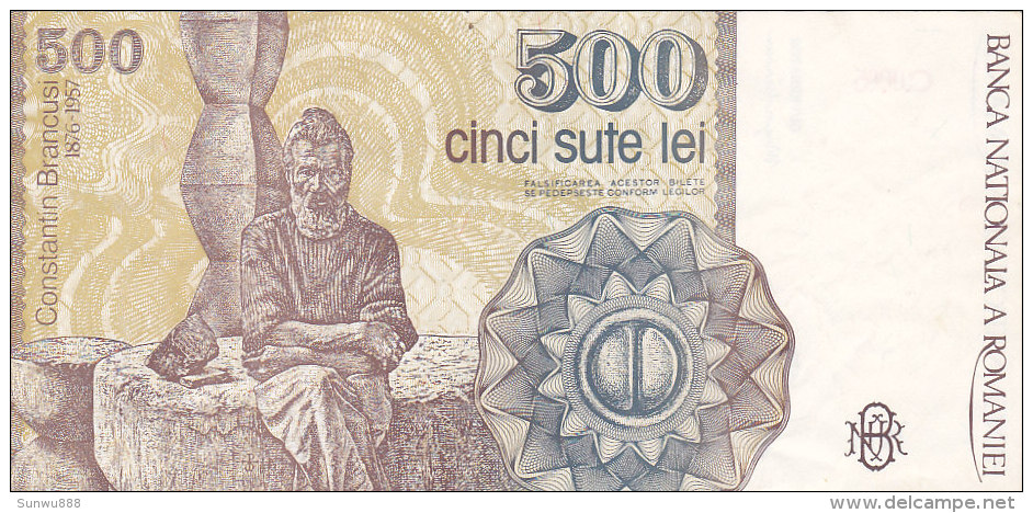 Roumania - 500 Lei - 500 Cinci Sute Lei (FDC) - Roumanie