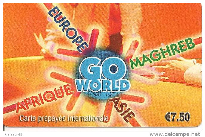 CARTE-PREPAYEE-7.5€-GO WORLD-31/12/2008-- T B E-RARE- - Autres & Non Classés