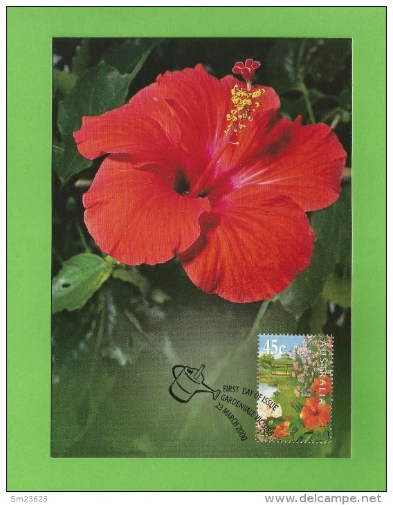 Australien 2000  Mi.Nr. 1911 , Hibiscus - Gardensvale - First Day 23 March 2000 - Maximum Cards