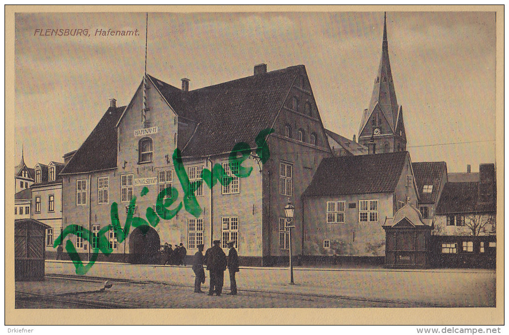 Flensburg, Hafenamt, Um 1910 - Flensburg