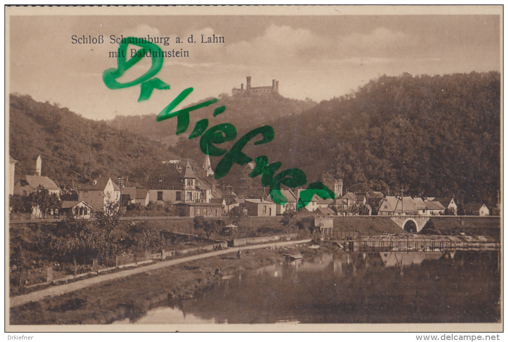 Schloss Schaumburg An Der Lahn Und Balduinstein, Um 1920 - Castles