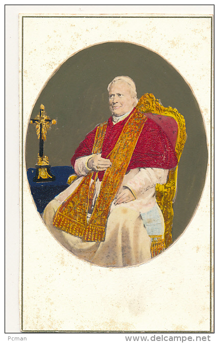 CDV PHOTO, POPE PIUS IX, Anonymous Photographer, Hand Colored, Circa 1870 - Ancienne - Anciennes (Av. 1900)