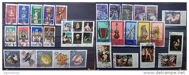 DDR Lot 70er Jahre Sondermarkensätze Mit Sauberem Stempel - Unused Stamps