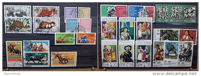 DDR Lot 70er Jahre Sondermarkensätze Mit Sauberem Stempel - Unused Stamps