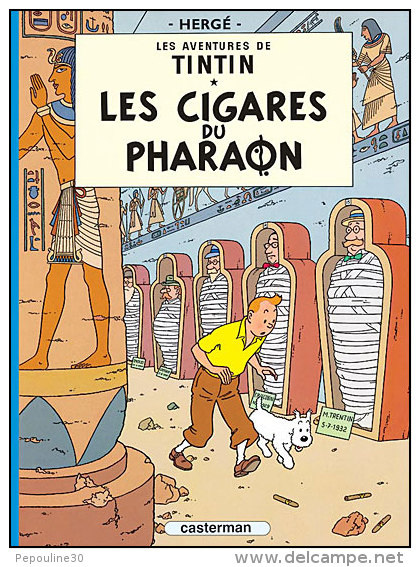 ** LES AVENTURES DE TINTIN ** LES CIGARES DU PHARAON ** CASTERMAN ** 1966 ** - Tintin