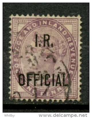 Great Britain 1882 1p Queen Victoria I R Overprint Issue #O4 - Service