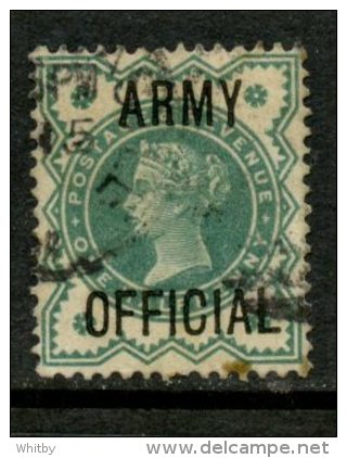 Great Britain 1900 1/2p Queen Victoria Army Overprint Issue #O57 - Service