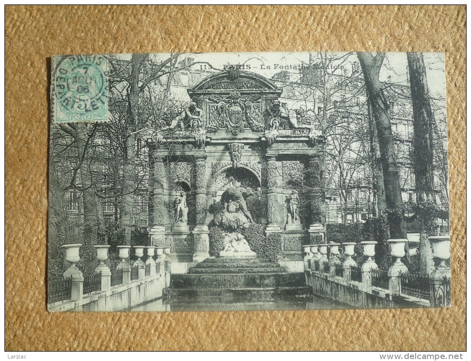 Carte Postale Affranchie Type Blanc Oblitération Paris Départ Lettres - 1877-1920: Période Semi Moderne