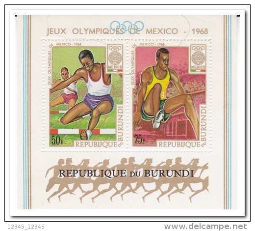 Burundi 1968, Postfris MNH, Olympic Games - Ongebruikt