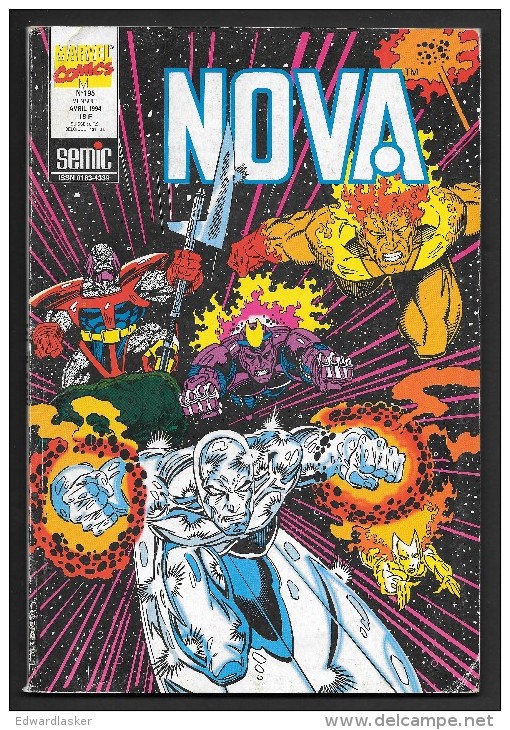 NOVA N°195 - Lug 1994 - Bon état - Sans Poster - Nova