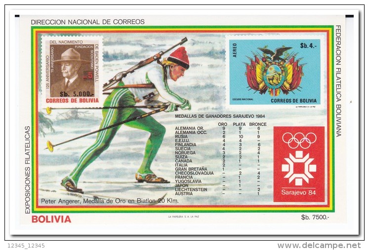 Bolivië 1984, Postfris MNH, Olympic Games - Bolivia