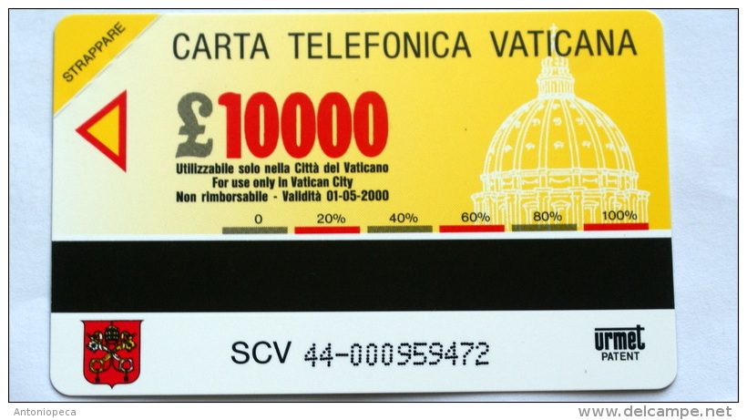 VATICANO 1998 - SCV 44 VERSO GIUBILEO 2000 NUOVA - Vaticano