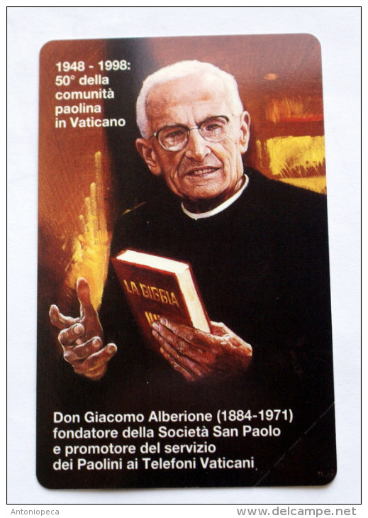 VATICANO 1998 - SCV 51 DON GIACOMO ALBERIONE, NUOVA - Vaticano