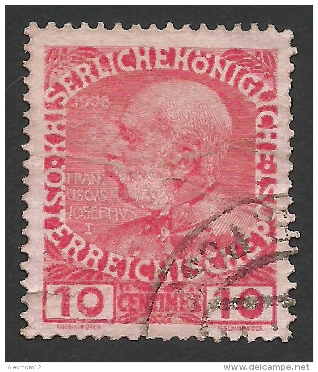 Crete, Austria, 10 C. 1908, Scott # 16, Used - Crète