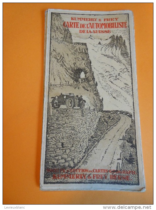 Carte De L'Automobiliste De La Suisse/Kummerly & Frey/BERNE/Vers 1910-1920 - Cartes Géographiques