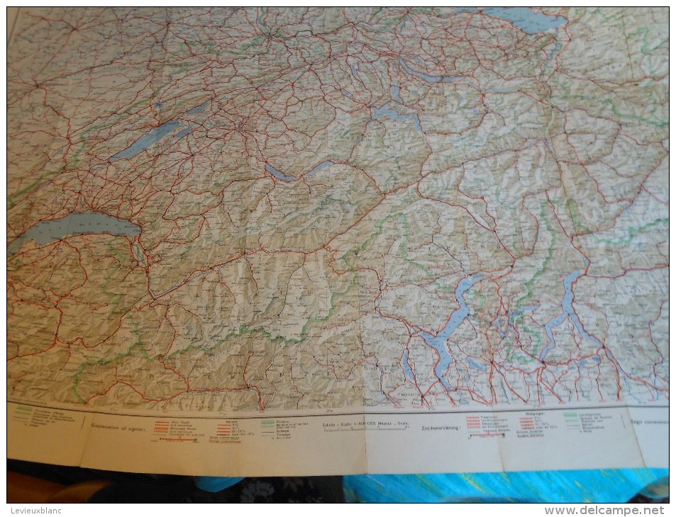 Carte De L'Automobiliste De La Suisse/Kummerly & Frey/BERNE/Vers 1910-1920 - Geographical Maps
